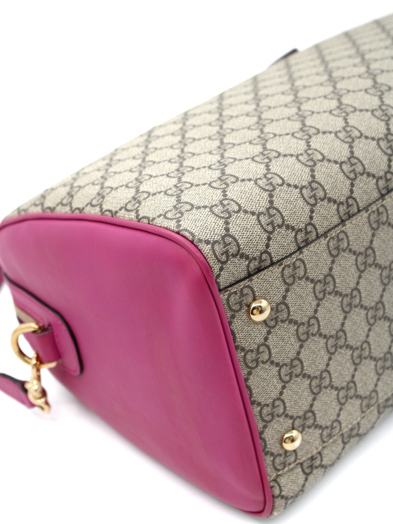 Bauletto Gucci Boston GG Supreme e Pelle thumb