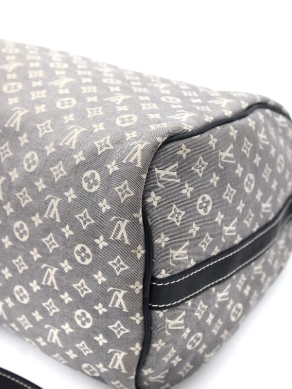 Speedy Louis Vuitton Mini Lin inserti in pelle blu