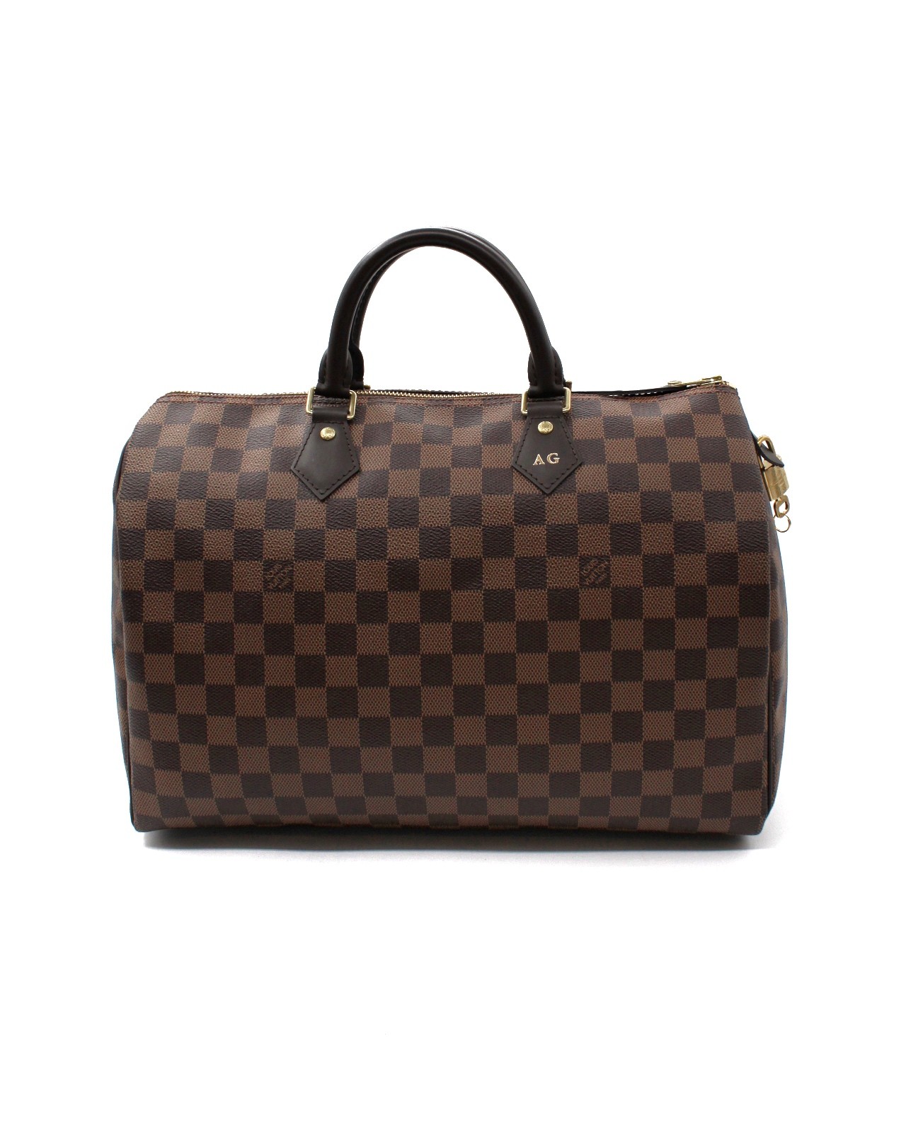 Borsa Louis Vuitton Speedy 35 Damier Ebene Con Iniziali thumb