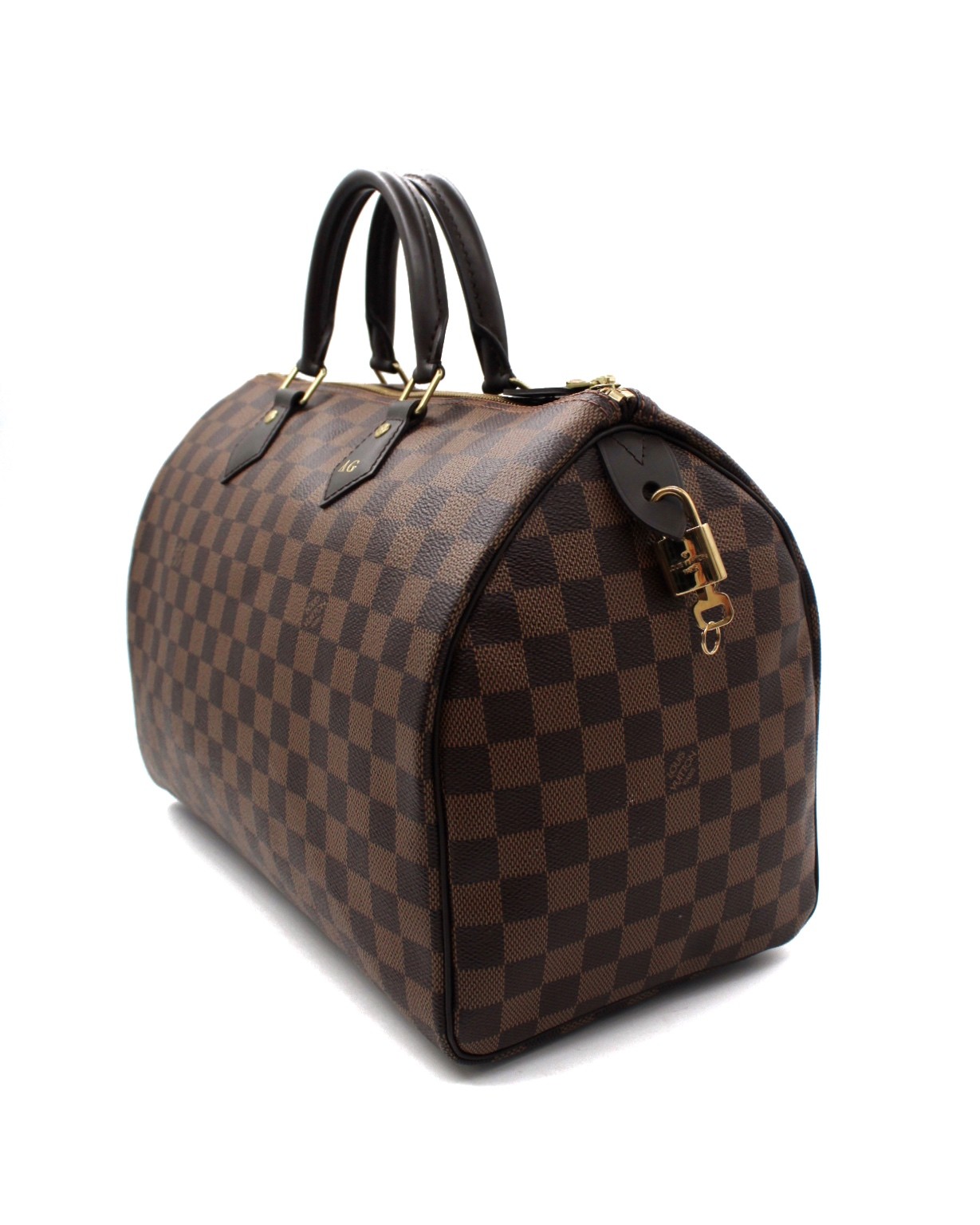 Borsa Louis Vuitton Speedy 35 Damier Ebene Con Iniziali thumb