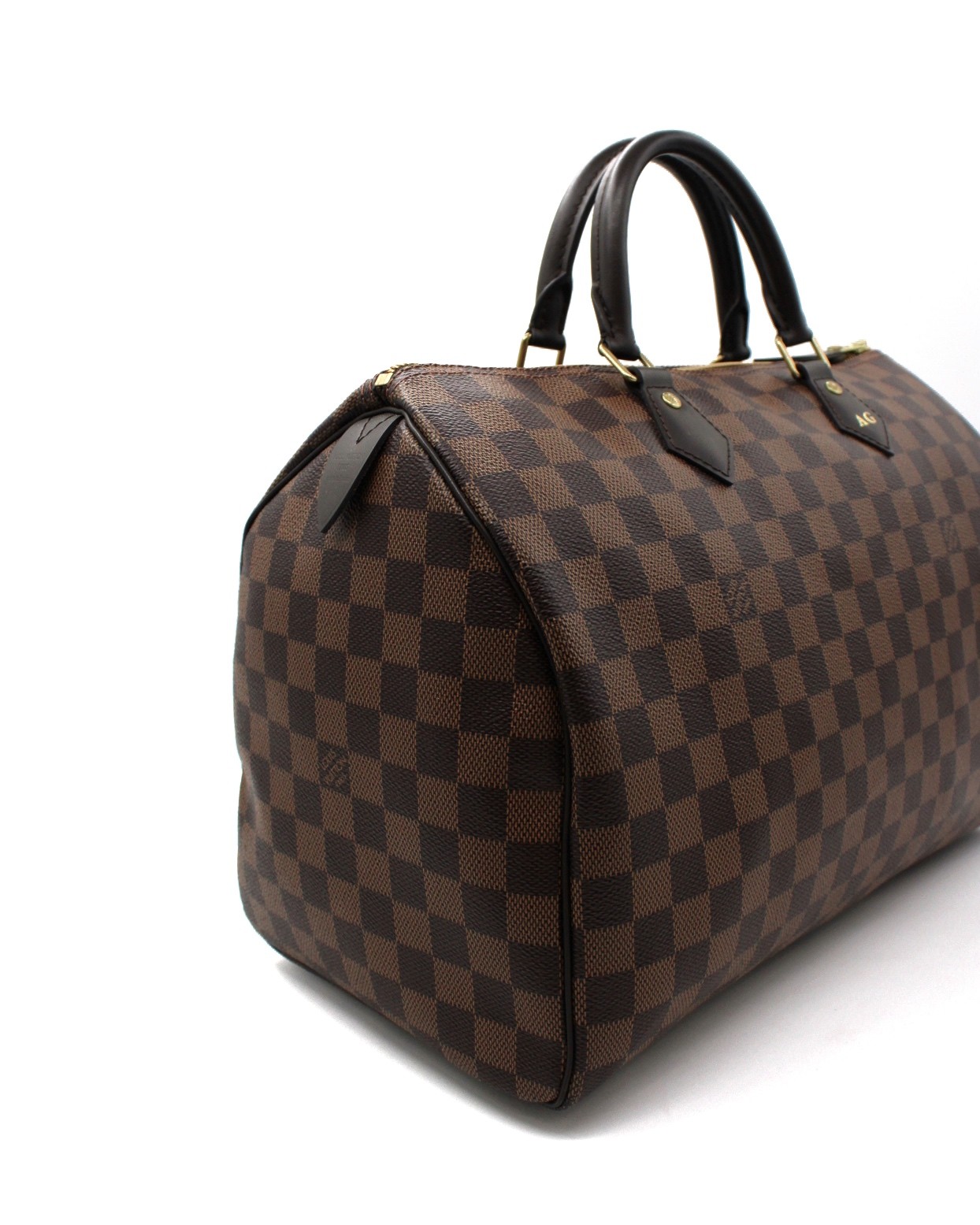Borsa Louis Vuitton Speedy 35 Damier Ebene Con Iniziali thumb