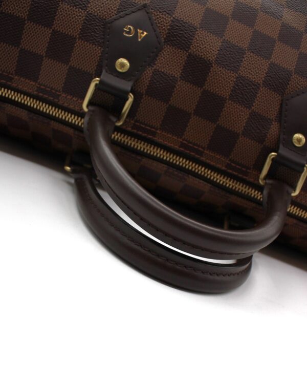 Borsa Louis Vuitton Speedy 35 Damier Ebene Con Iniziali