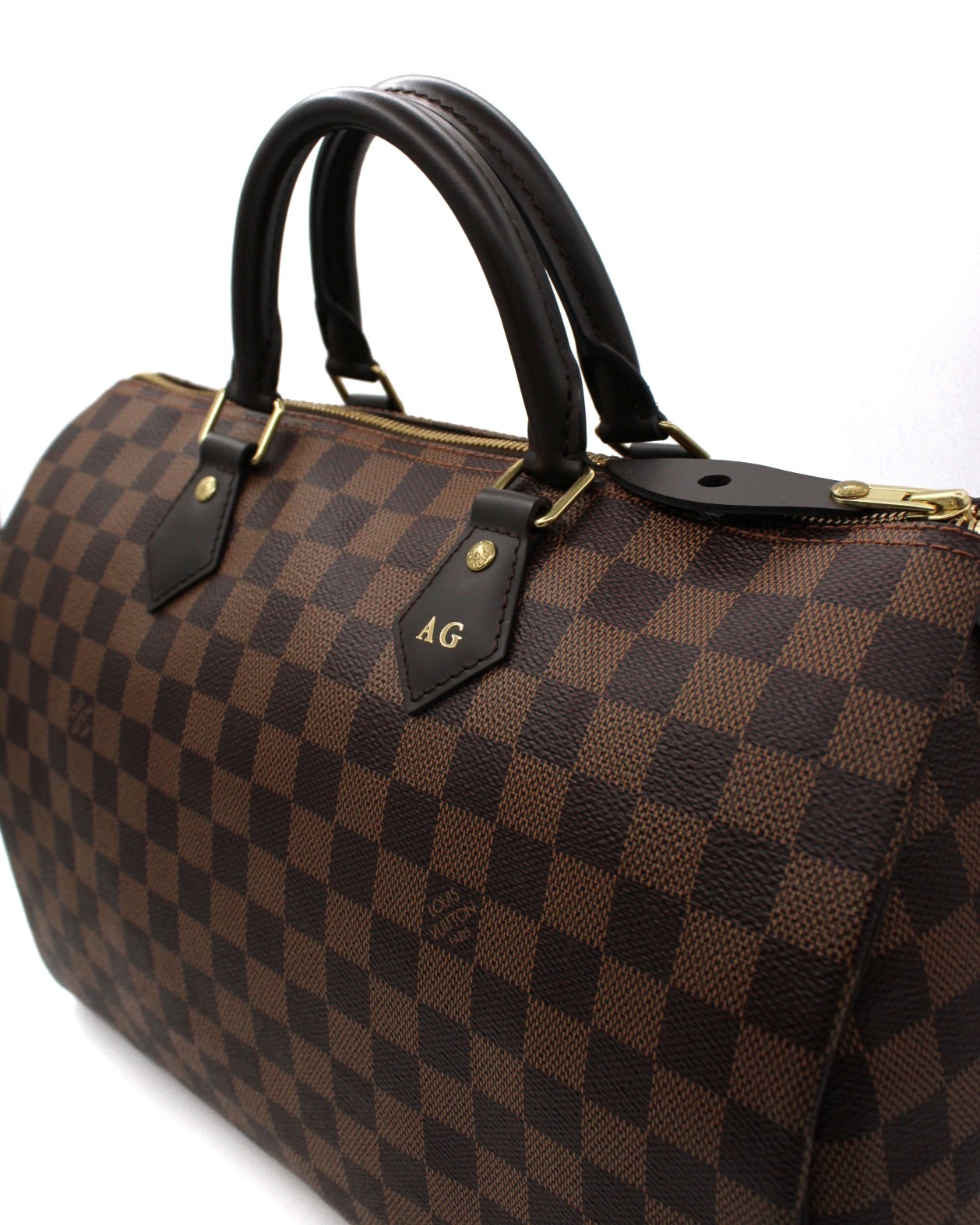 Borsa Louis Vuitton Speedy 35 Damier Ebene Con Iniziali thumb