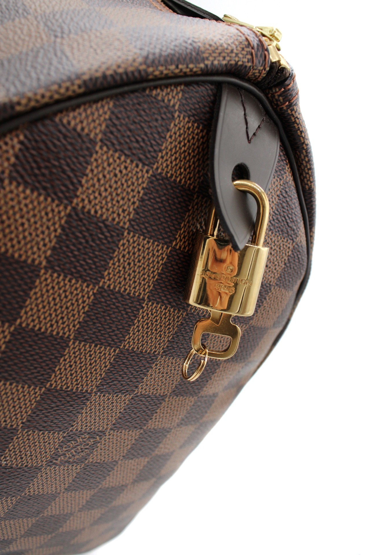 Borsa Louis Vuitton Speedy 35 Damier Ebene Con Iniziali thumb
