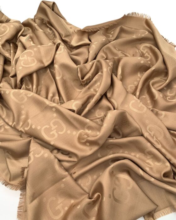 Scialle Gucci GG Jumbo Cammello