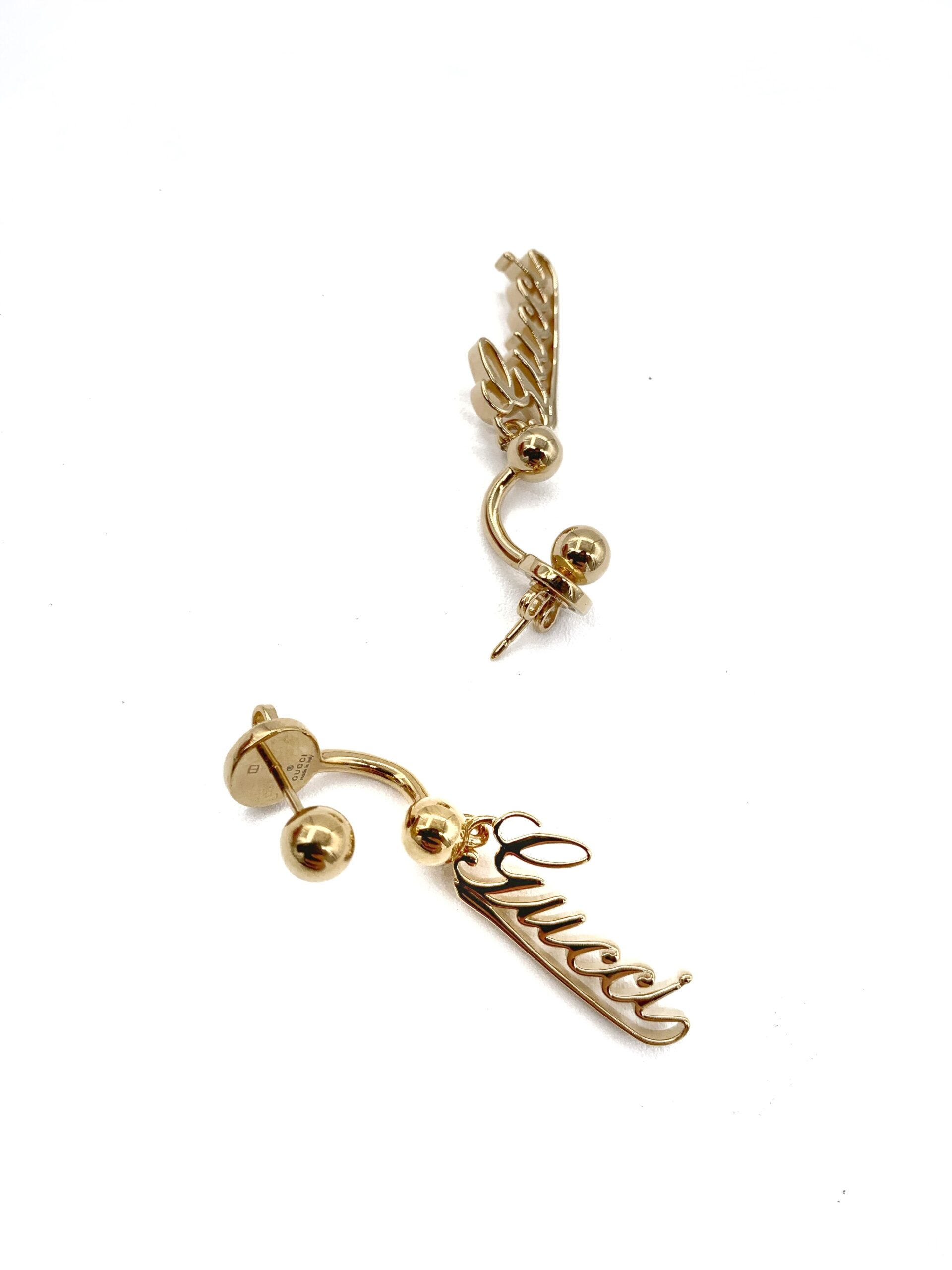 Orecchini Gucci Pendenti Con Logo thumb
