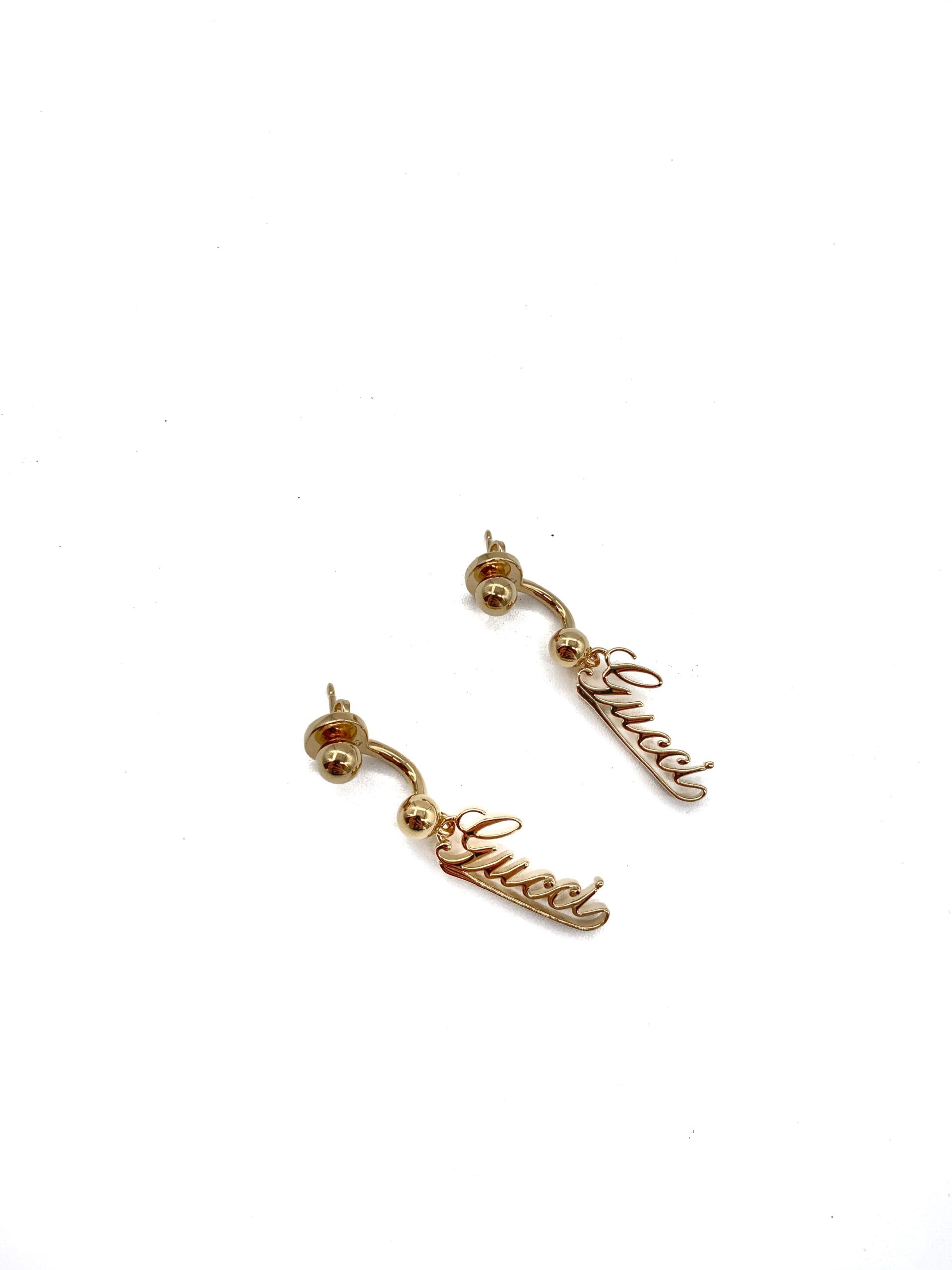 Orecchini Gucci Pendenti Con Logo thumb