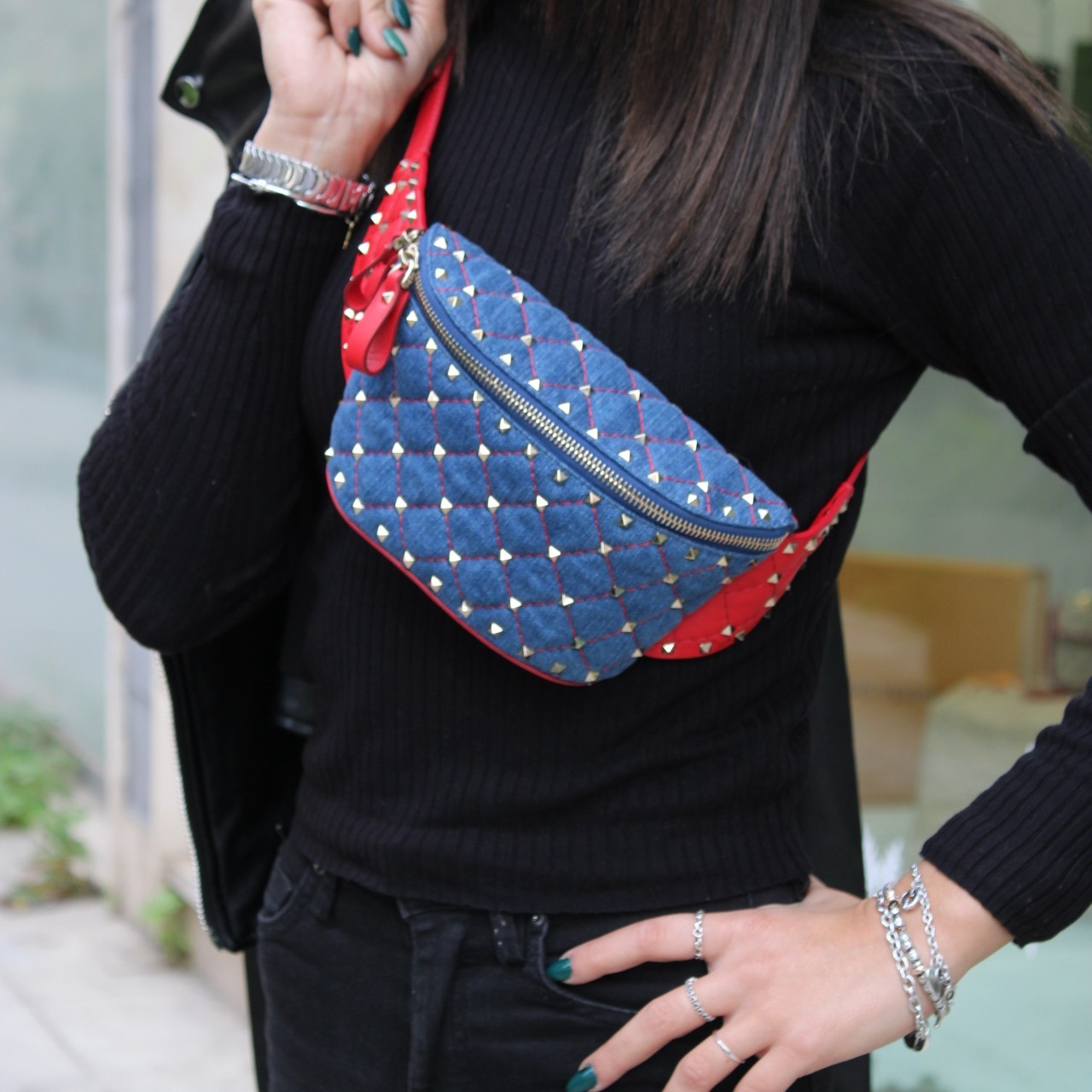 Marsupio Valentino Rockstud Spike thumb