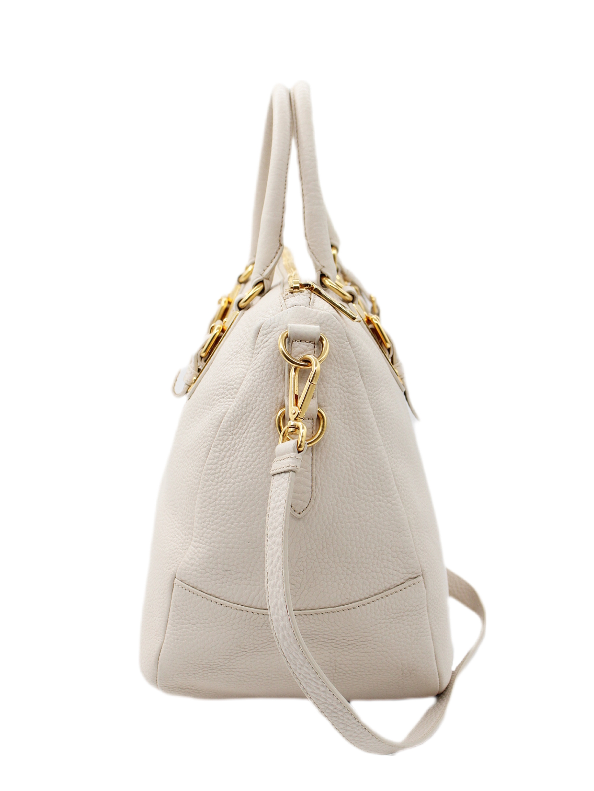 Shopper Prada in pelle martellata thumb