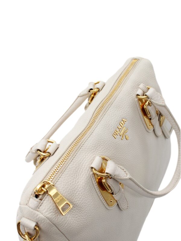 Shopper Prada in pelle martellata
