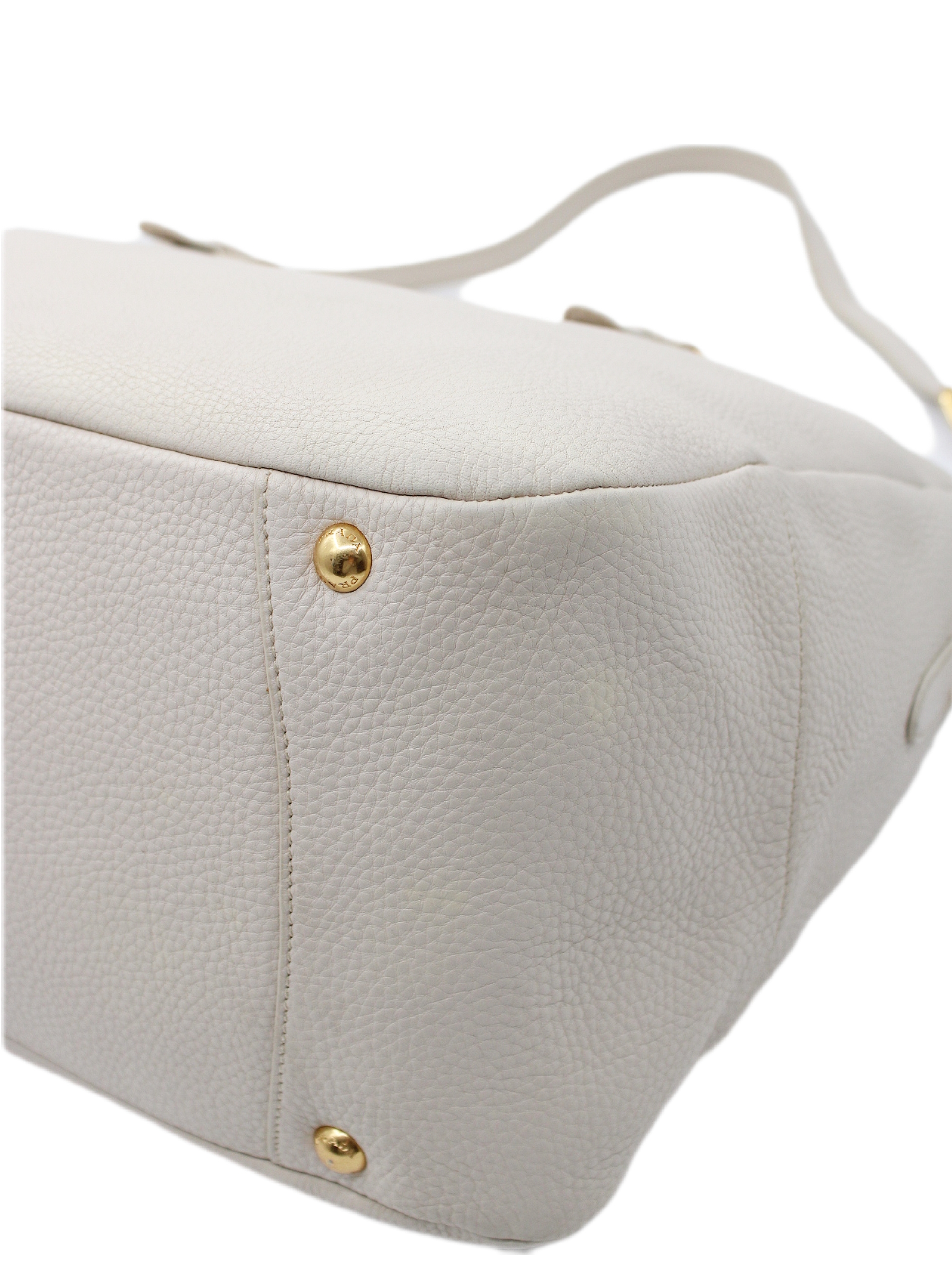 Shopper Prada in pelle martellata thumb