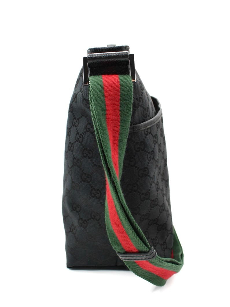 Tracolla Gucci Web in Tessuto GG thumb