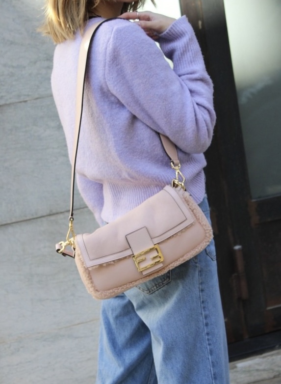 Borsa Fendi baguette in montone thumb