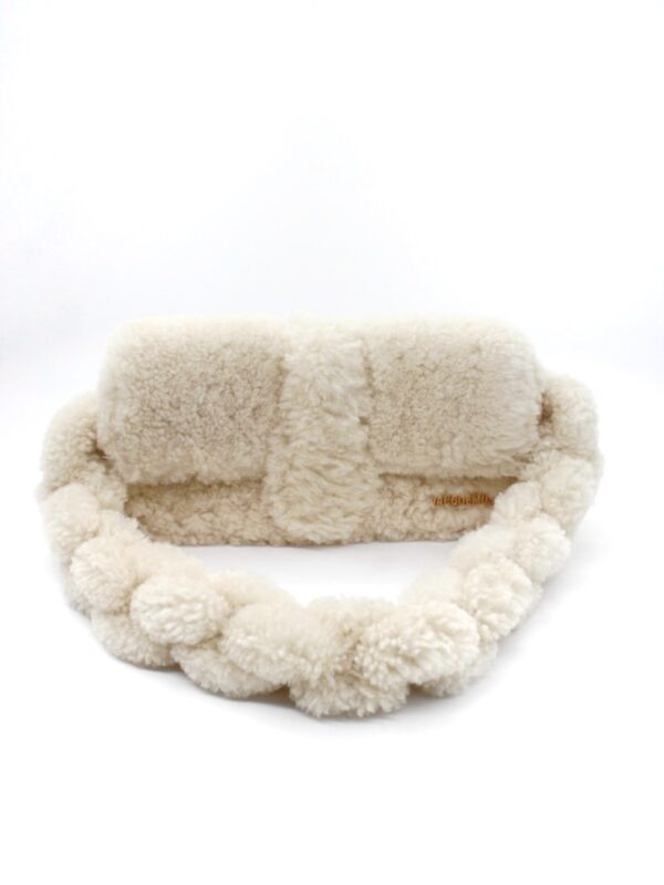 Borsa Jacquemus Le Bambidou in Lana Panna