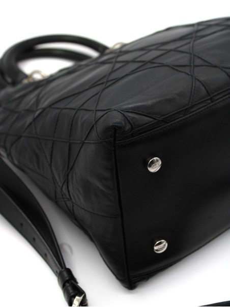 Borsa Dior Granville in nappa nera thumb