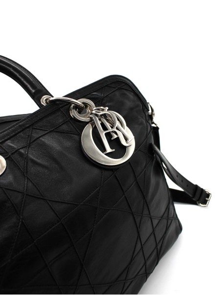 Borsa Dior Granville in nappa nera thumb