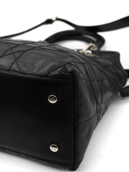 Borsa Dior Granville in nappa nera thumb