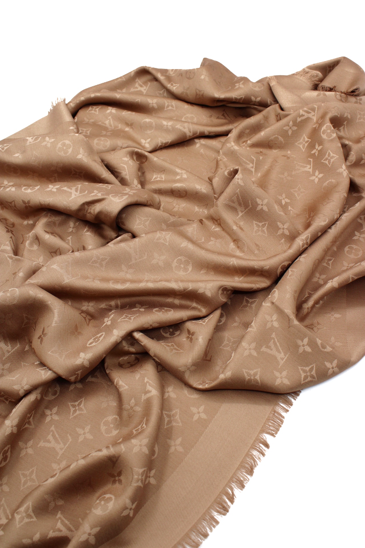 Scialle Louis Vuitton Monogram Caramel thumb