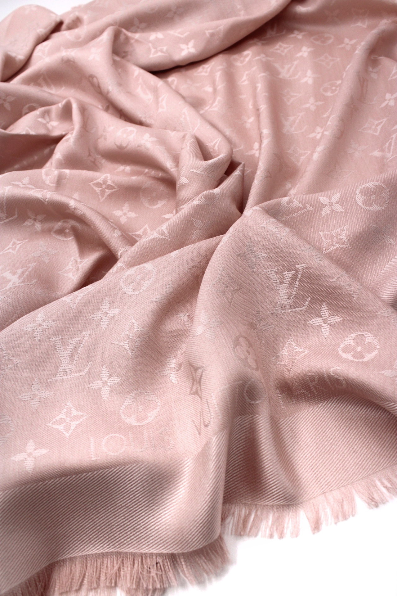 Scialle Louis Vuitton Monogram Rosa thumb