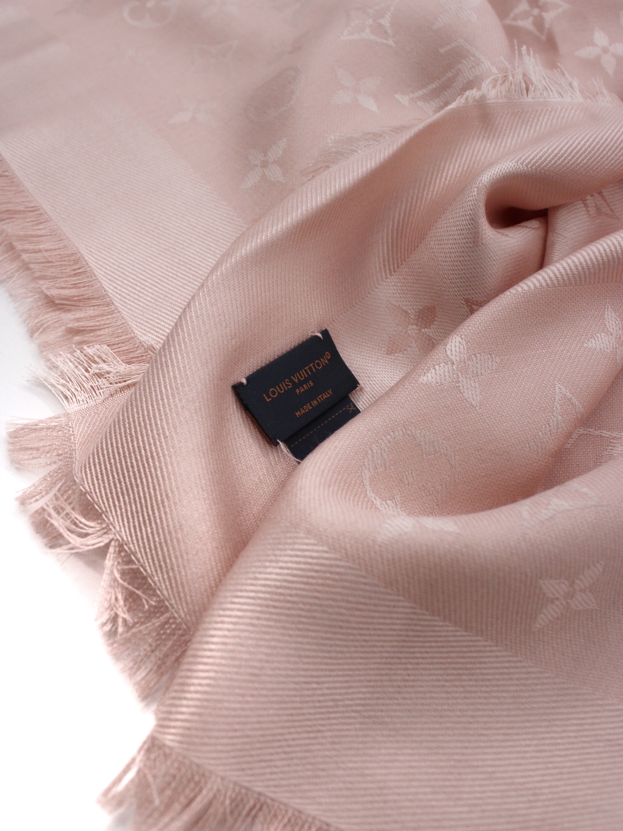 Scialle Louis Vuitton Monogram Rosa thumb