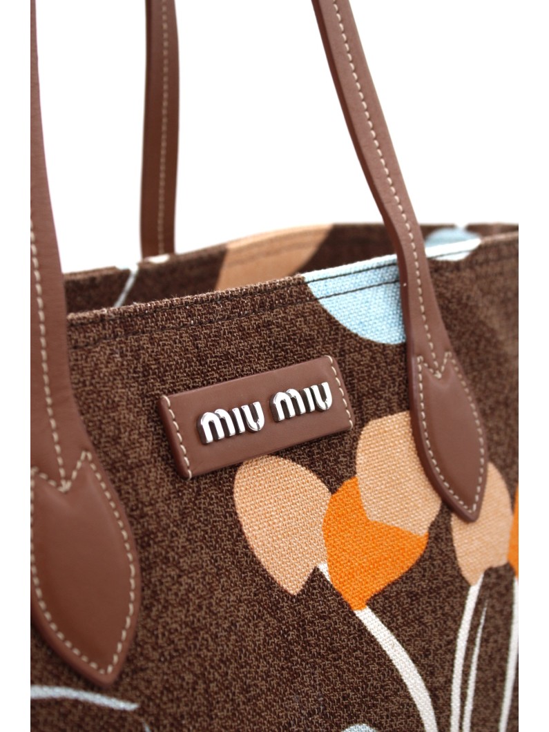 Borsa Miu Miu floral a spalla thumb
