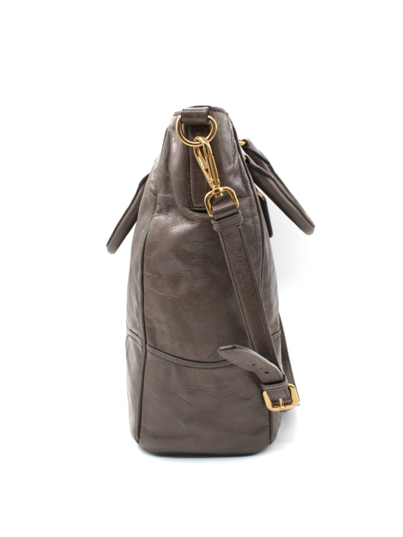 Borsa Prada in Pelle di Vitello Fango thumb