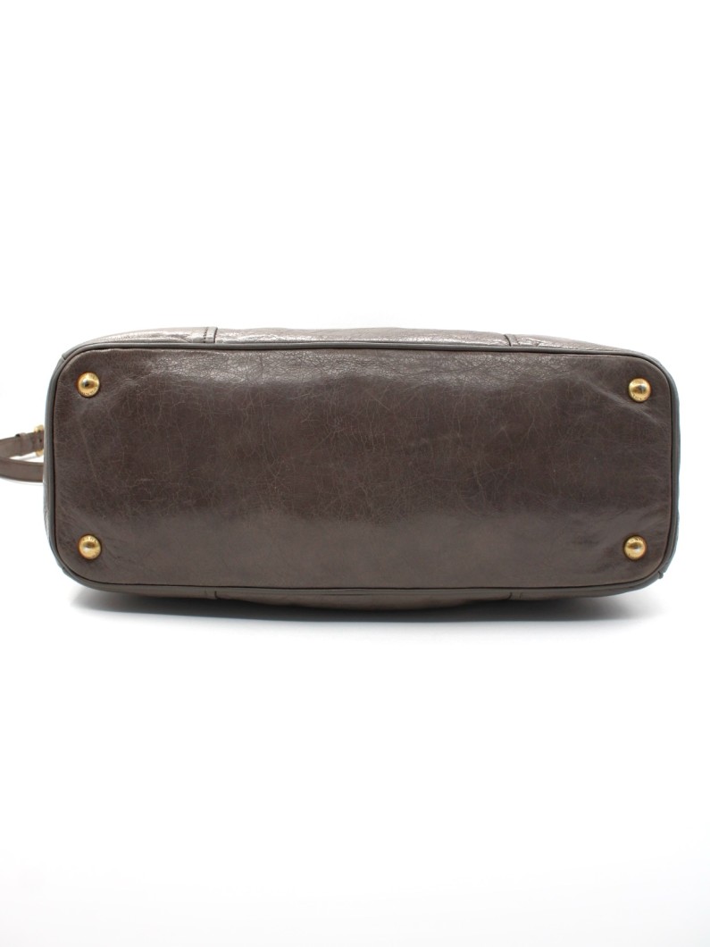 Borsa Prada in Pelle di Vitello Fango thumb