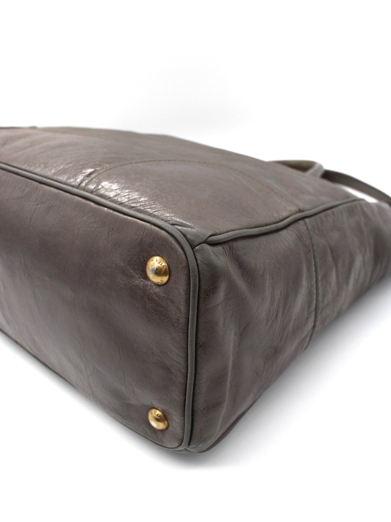 Borsa Prada in Pelle di Vitello Fango thumb