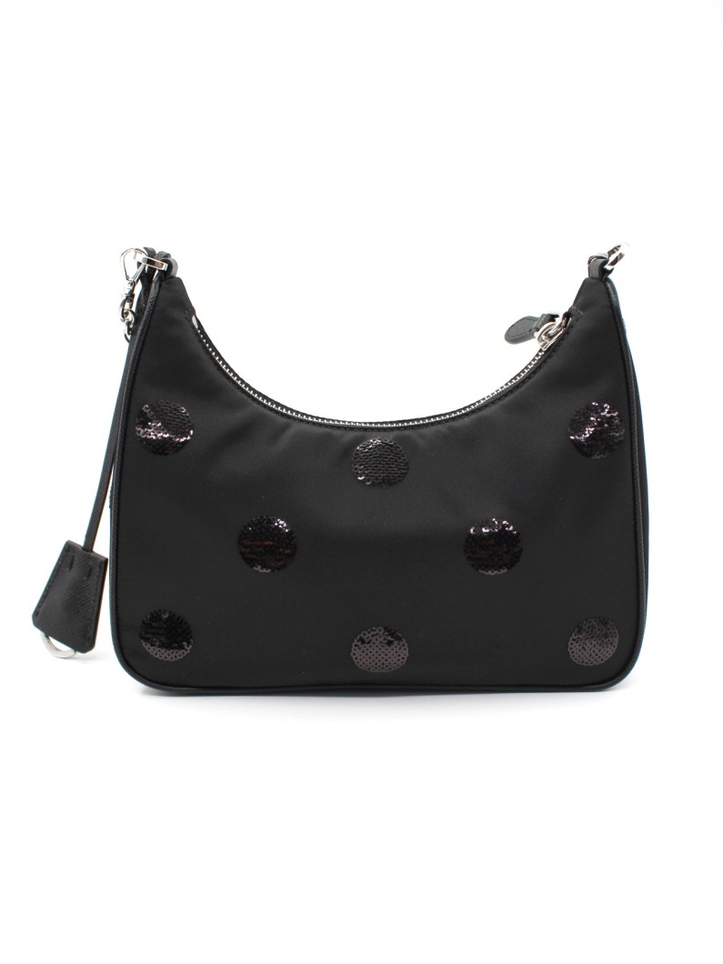 Borsa Prada Re-Edition 2005 in Tela Vela Nera thumb