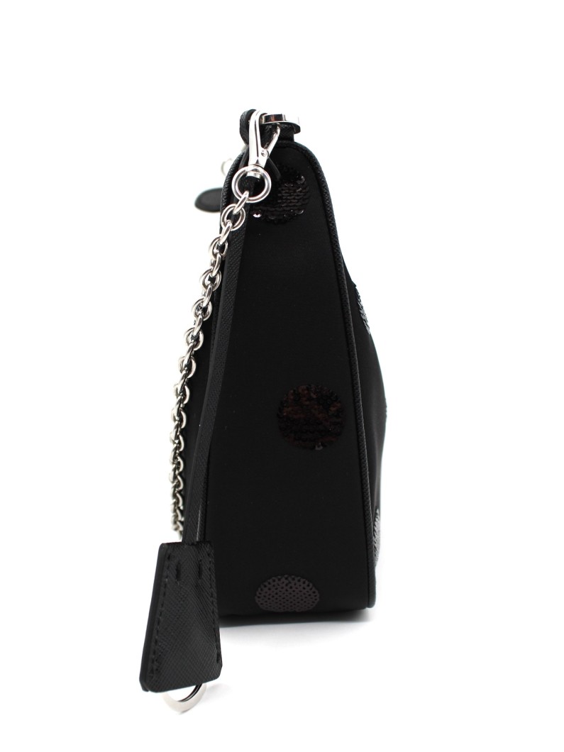 Borsa Prada Re-Edition 2005 in Tela Vela Nera thumb