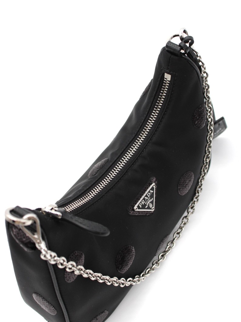 Borsa Prada Re-Edition 2005 in Tela Vela Nera thumb