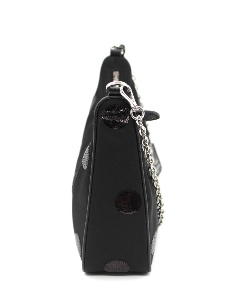 Borsa Prada Re-Edition 2005 in Tela Vela Nera thumb