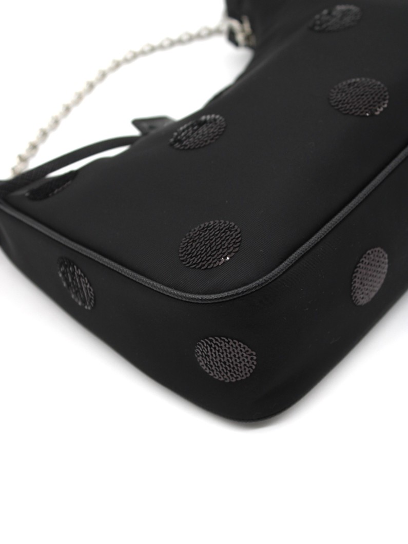 Borsa Prada Re-Edition 2005 in Tela Vela Nera thumb