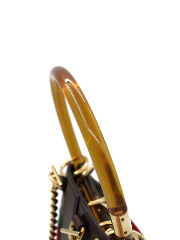 Secchiello Gucci GG Marmont in velvet e pelle
