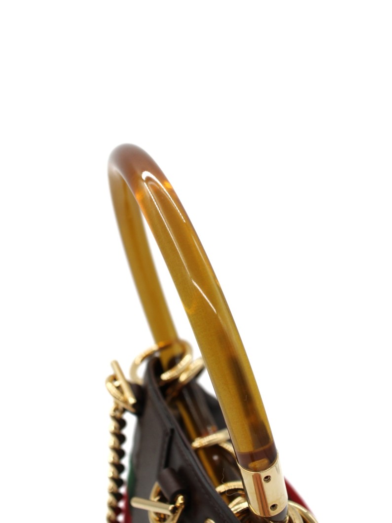 Secchiello Gucci GG Marmont in velvet e pelle thumb