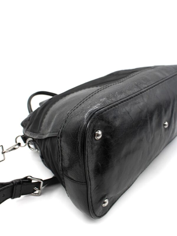 Shopper Prada in Nylon e Pelle Nera