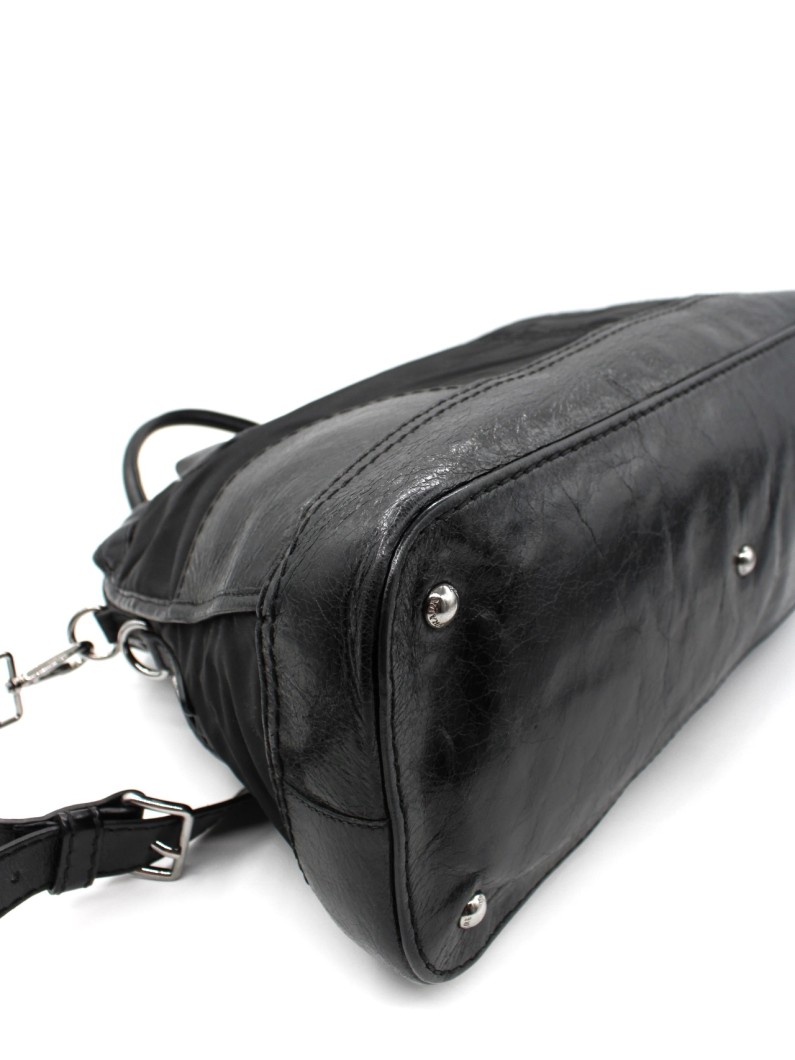 Shopper Prada in Nylon e Pelle Nera thumb