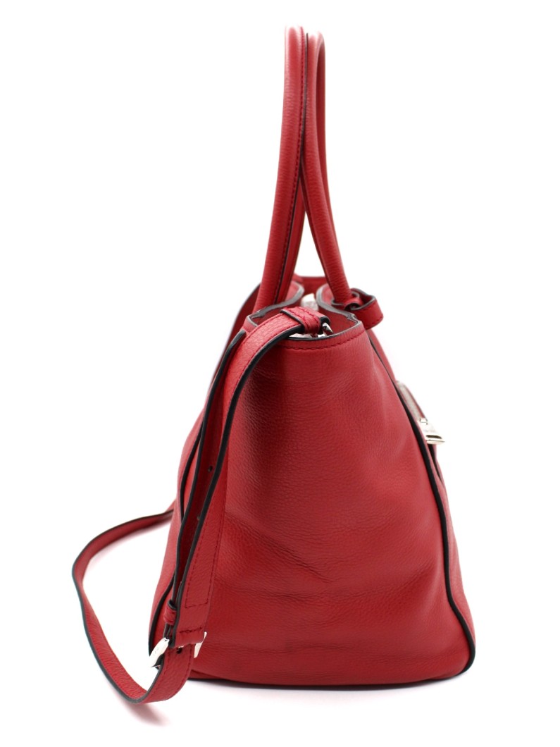Shopper Prada in Pelle Martellata Rossa thumb