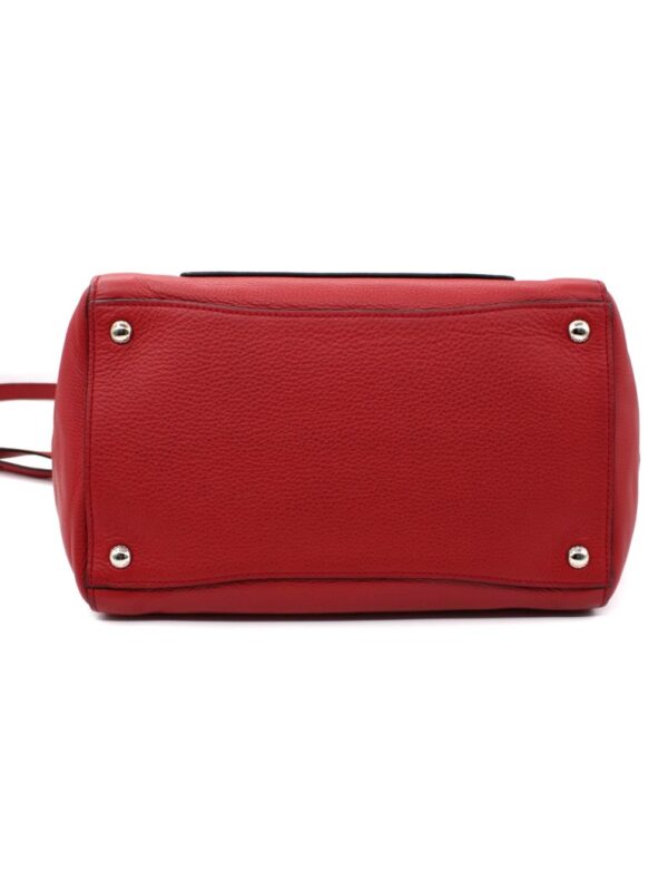 Shopper Prada in Pelle Martellata Rossa