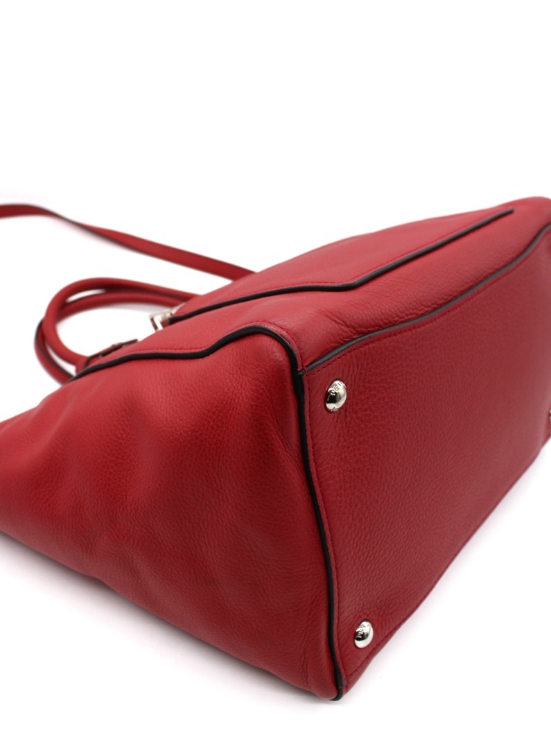Shopper Prada in Pelle Martellata Rossa thumb