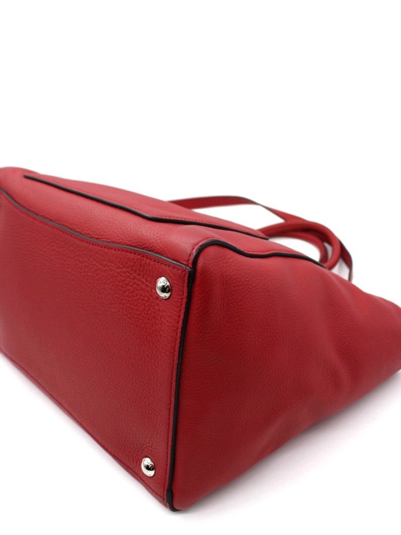 Shopper Prada in Pelle Martellata Rossa thumb