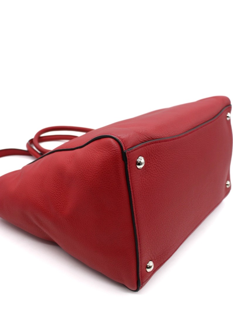 Shopper Prada in Pelle Martellata Rossa thumb