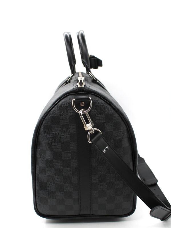 Keepall Louis Vuitton Bandouliere 45 in Damier Graphite