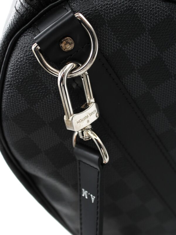 Keepall Louis Vuitton Bandouliere 45 in Damier Graphite