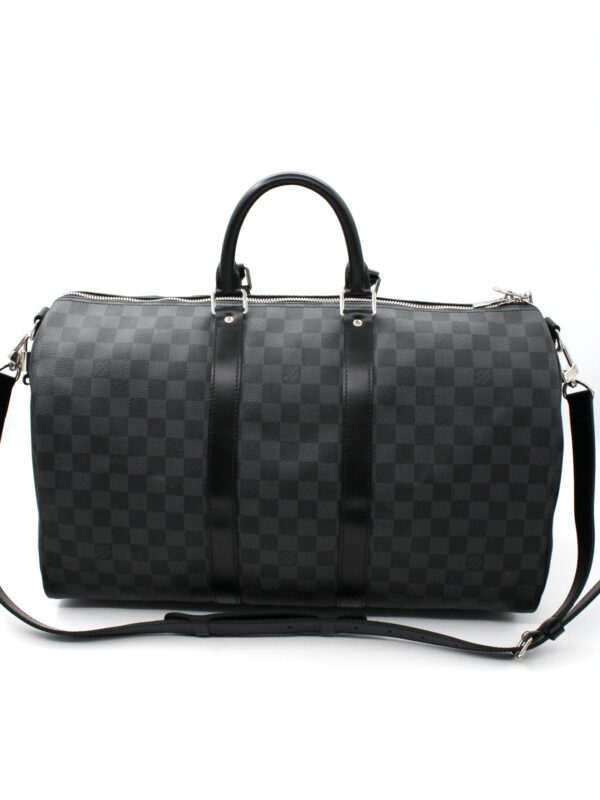 Keepall Louis Vuitton Bandouliere 45 in Damier Graphite