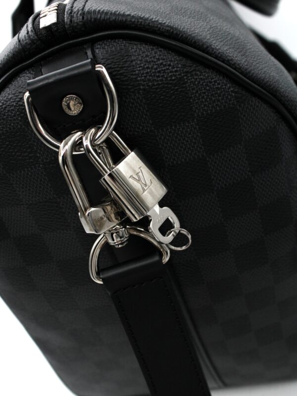 Keepall Louis Vuitton Bandouliere 45 in Damier Graphite