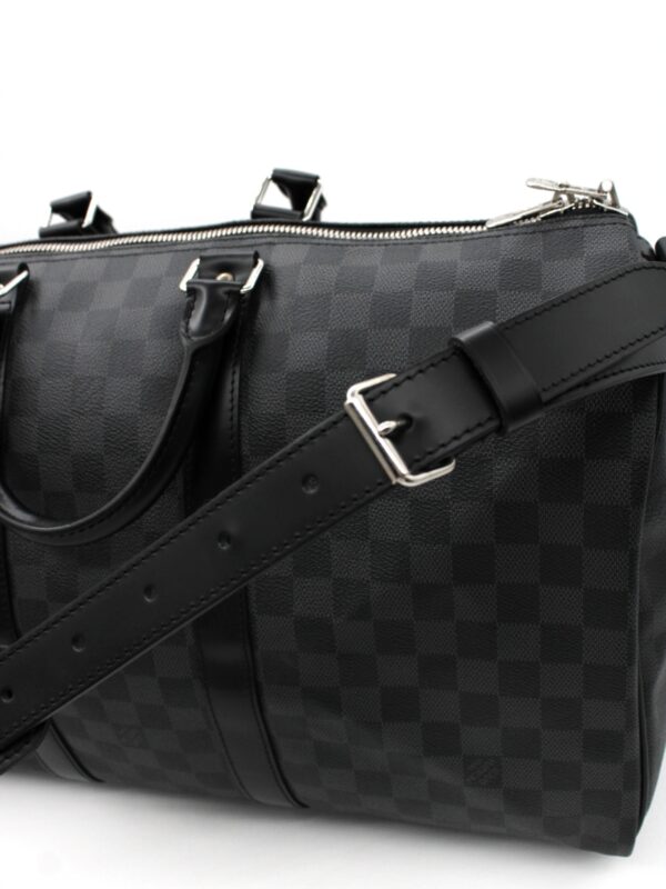 Keepall Louis Vuitton Bandouliere 45 in Damier Graphite