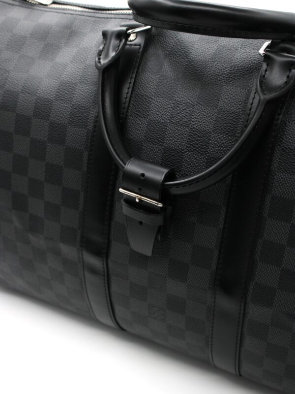 Keepall Louis Vuitton Bandouliere 45 in Damier Graphite