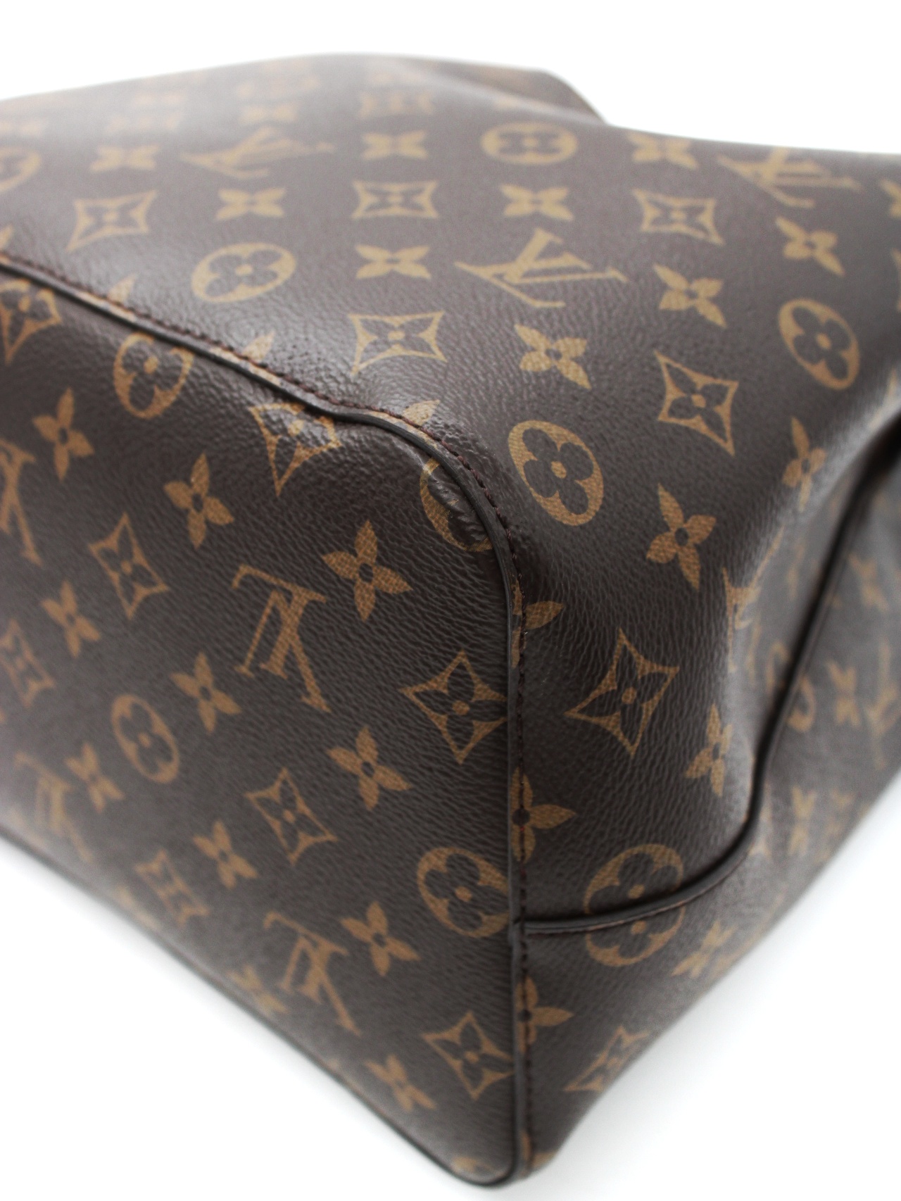 Borsa Louis Vuitton NéoNoé MM in monogram ed inserti rossi thumb
