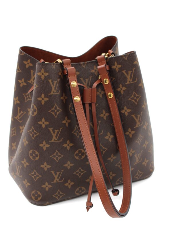 Borsa Louis Vuitton NéoNoé MM in monogram ed inserti marrone